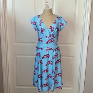 Pinstriped Lobster Dress, eShakti S/6